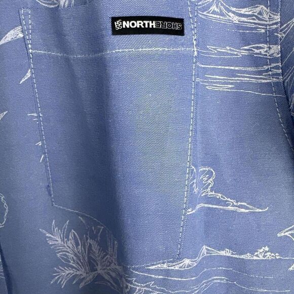 North Shore | Hawaiian Aloha Hibiscus Tropical Button Up Shirt | 2XL Runs Small - Picture 4 of 6